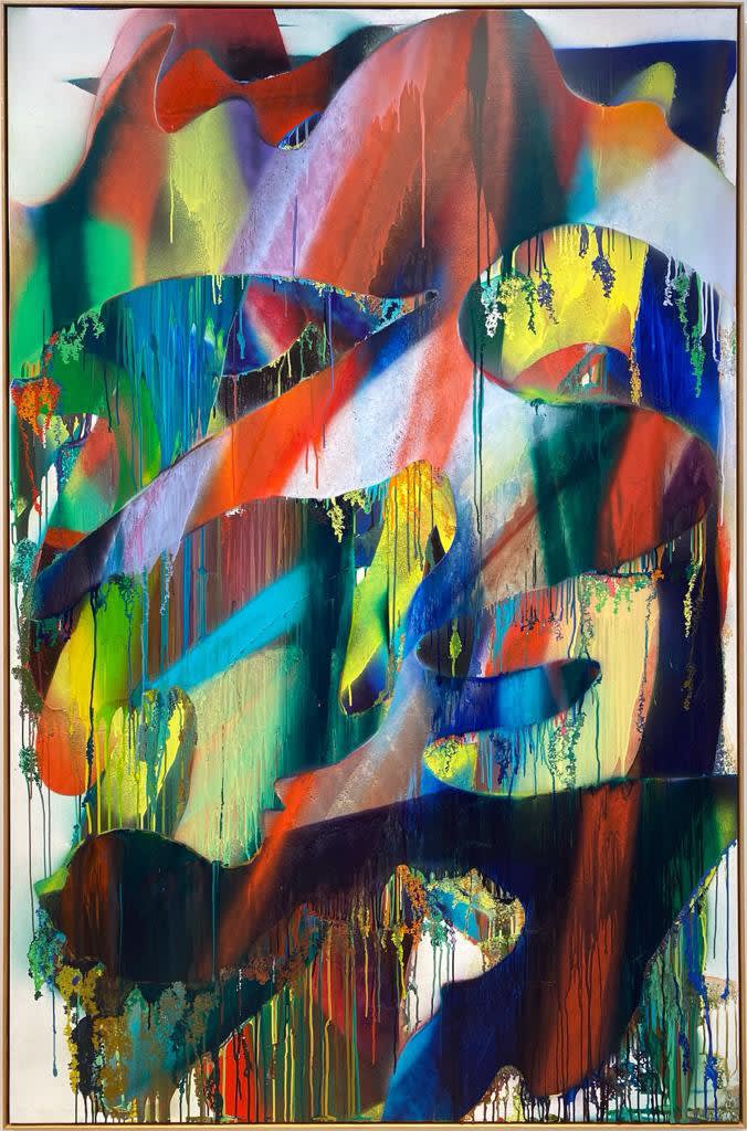 Katharina Grosse Untitled, 2017 Acrylic on canvas 268 x 178 cm