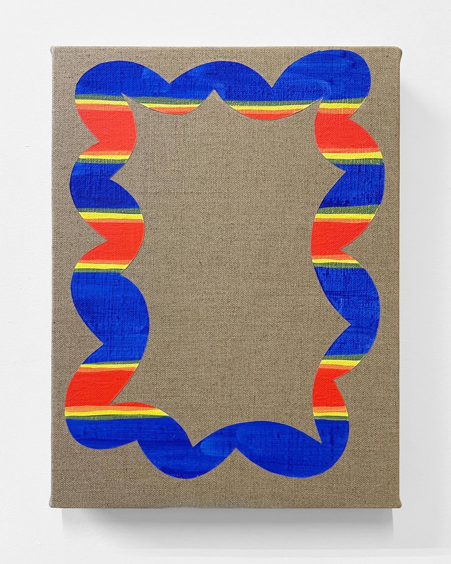 Carlos Rosales-Silva Bomba, 2020 Flashe on linen 12 x 9 x 1in 30.5 x 22.9 x 2.5 cm