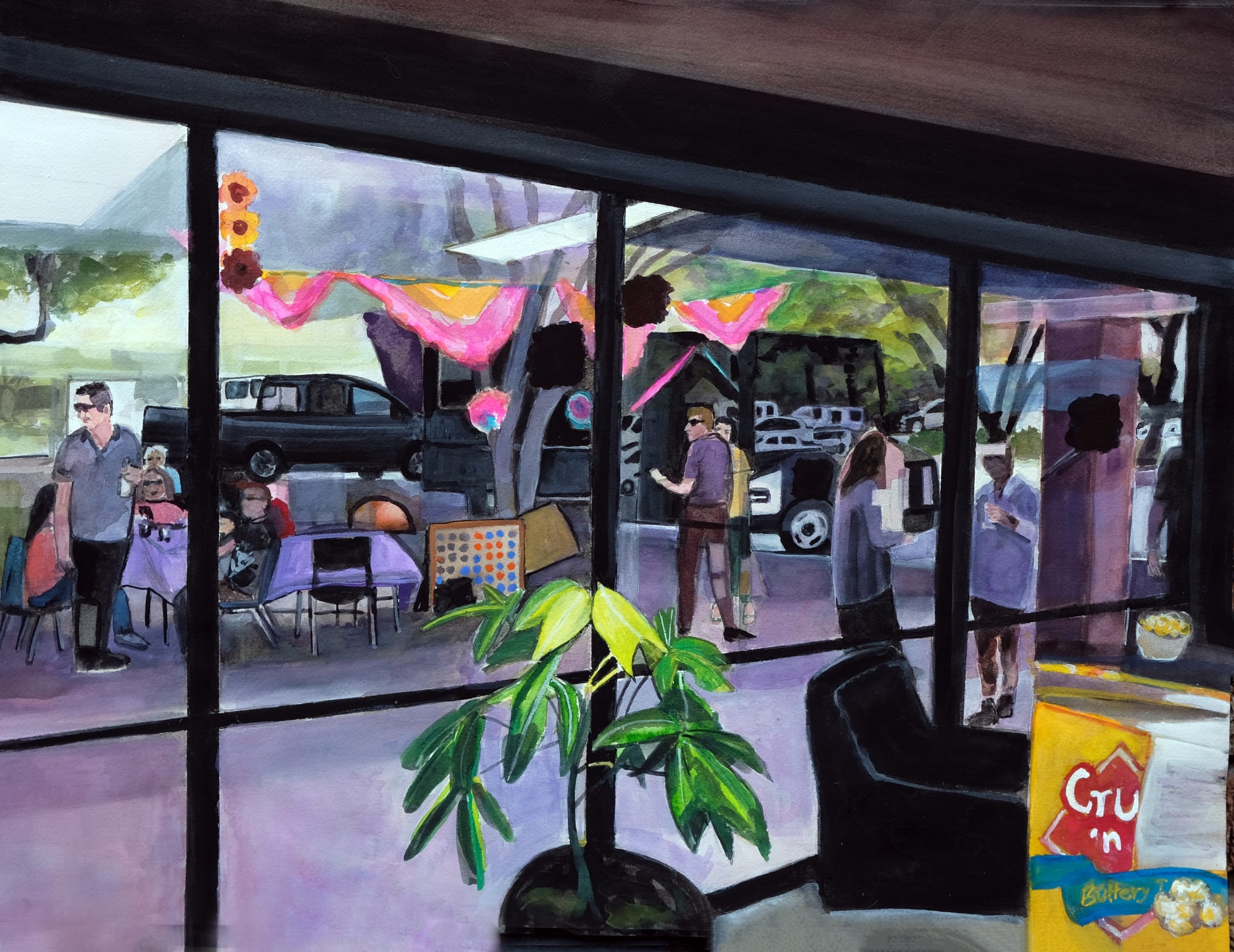   Artwork Image: Ana Fernandez, Associates, 2021, Watercolor and gouache on paper, 18 x 24 in 45.7 x 61 cm (7350)