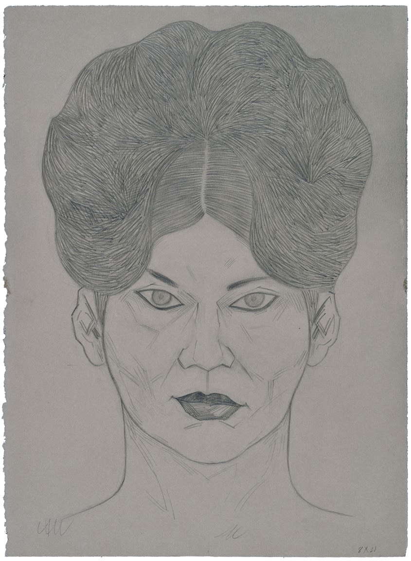 César A. Martínez Untitled (8Oct21), 2021 Graphite on Stonehenge paper 15 x 11 in 38.1 x 27.9 cm