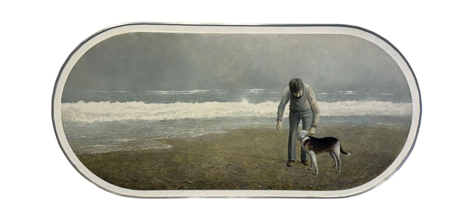 Tom Forrestall: Man, Dog and Beach