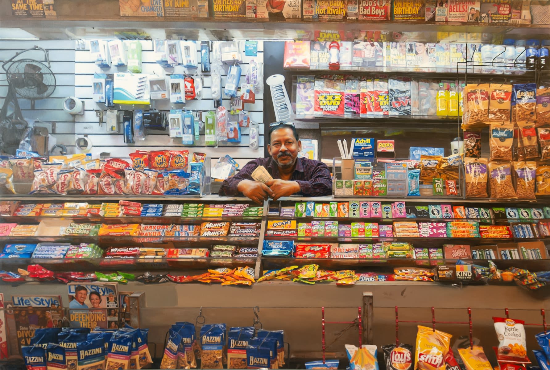 YIGAL OZERI - UNTITLED; A NEW YORK STORY - 2019 - OIL ON CANVAS - 50 X 76 CM