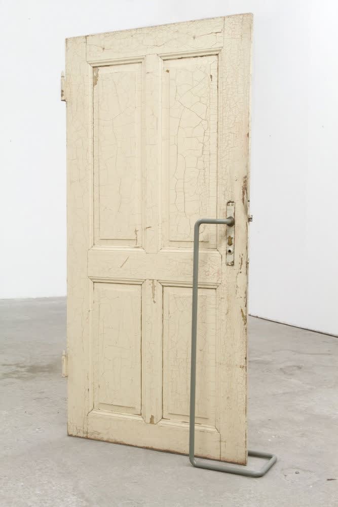 ROBERT BARTA - GATE TO PARADISE - 2019 - NEOCLASSICAL DOOR, POWDER COATED STEEL - 187 X 90 X 25 CM