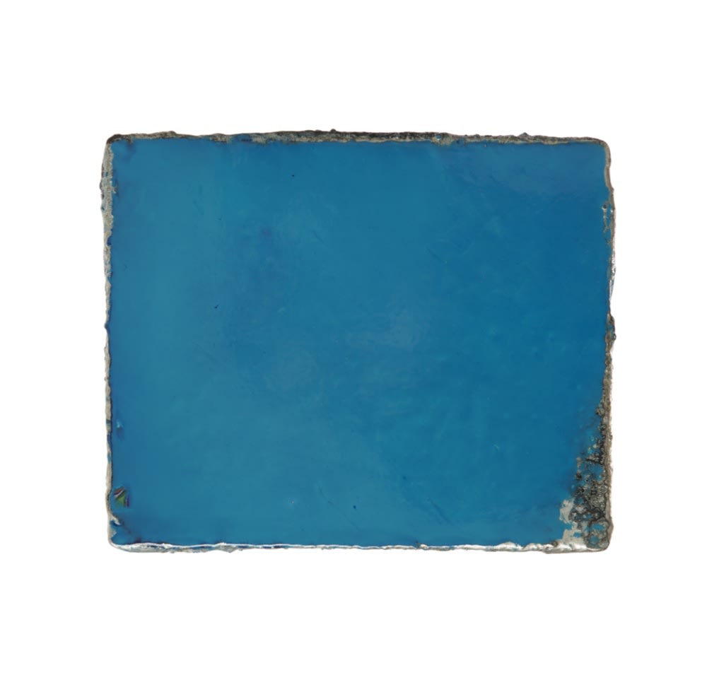 EMMANUEL BARCILON - UNTITLED - 2018 - VARNISH AND PIGMENT ON WOOD - 22 X 27 CM