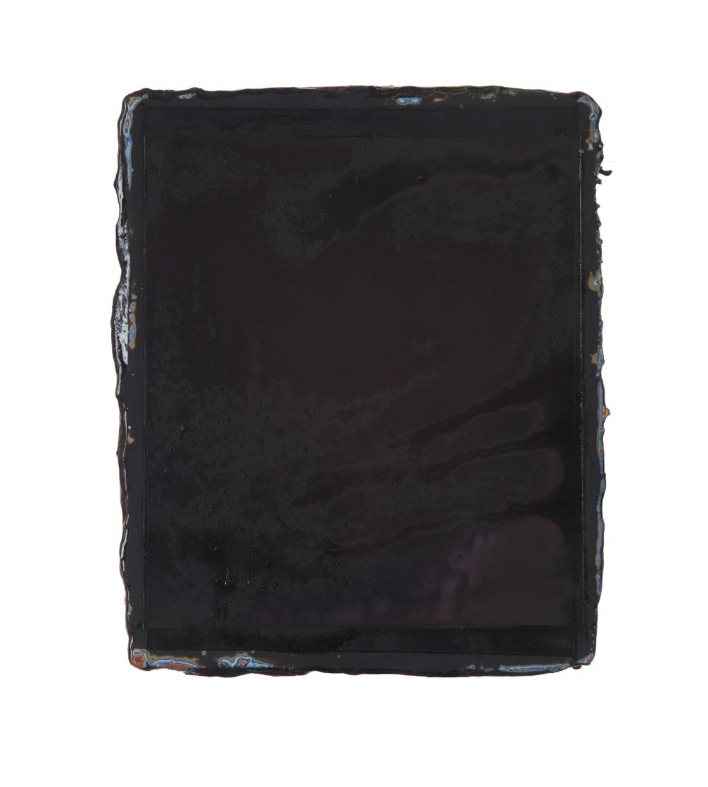 EMMANUEL BARCILON - UNTITLED - 2018 - VARNISH AND PIGMENT ON WOOD - 27 X 22 CM