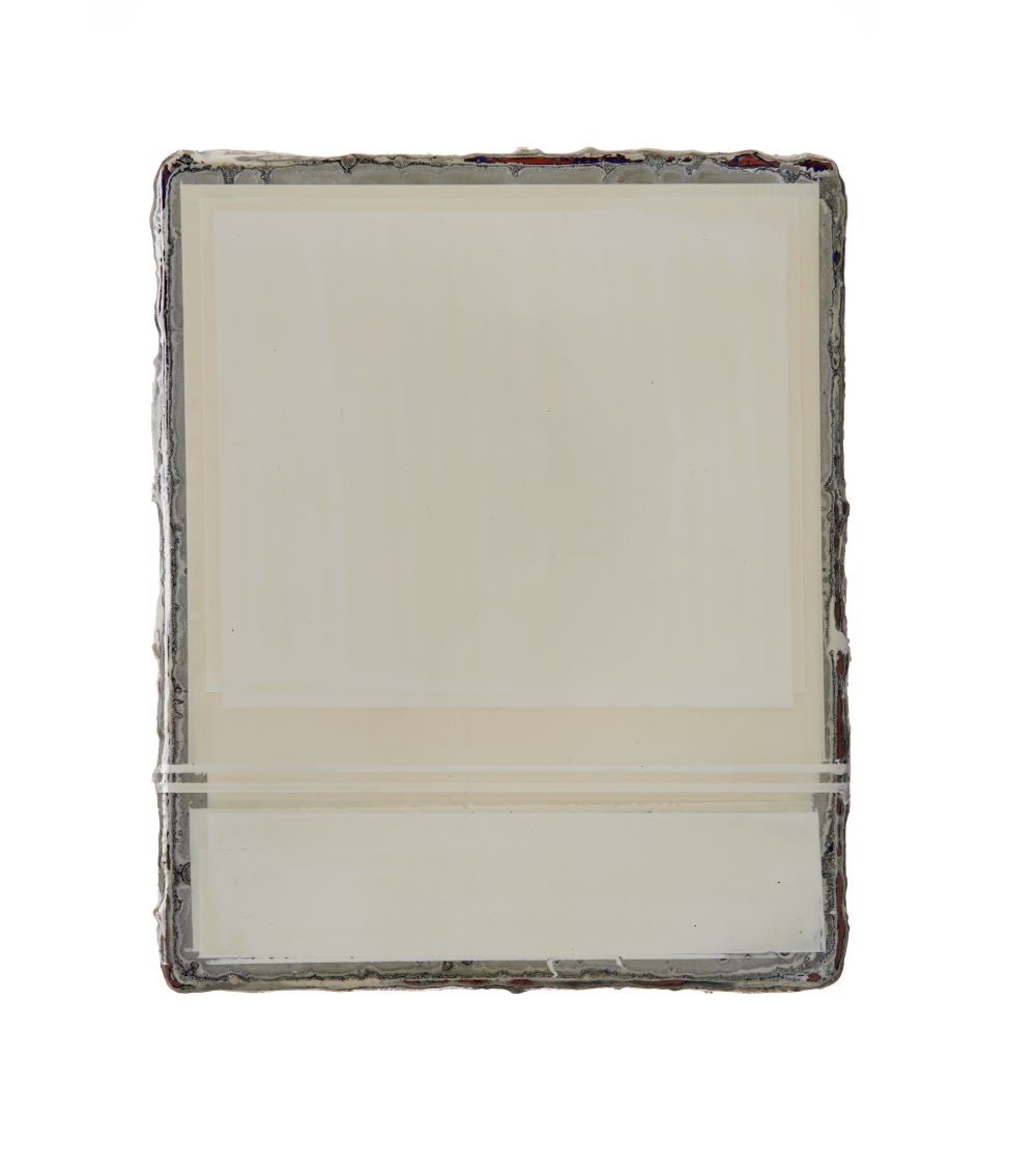 EMMANUEL BARCILON - UNTITLED - 2018 - VARNISH AND PIGMENT ON WOOD - 27 X 22 CM