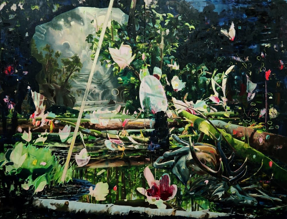 ANNA BITTERSOHL - SEDIMENTE - 2018 - OIL ON CANVAS - 260 X 340 CM