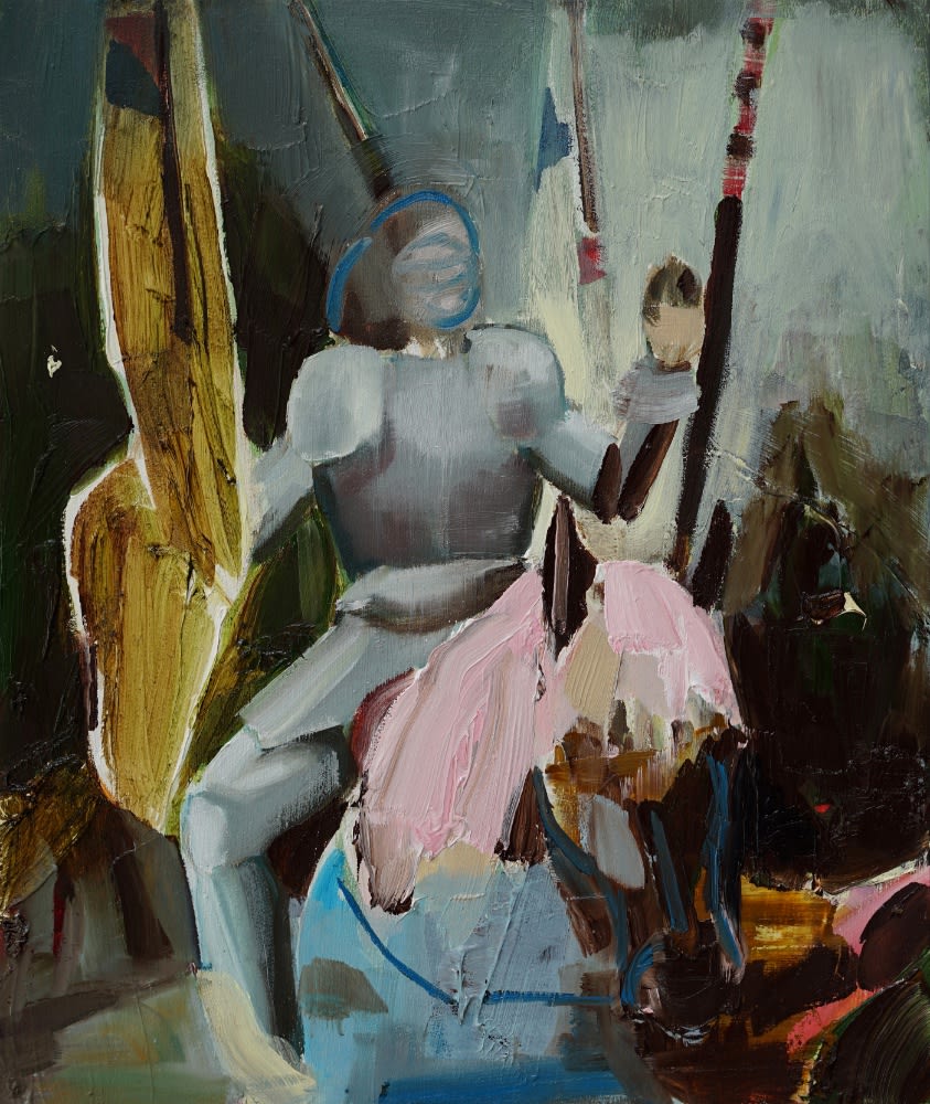 ANNA BITTERSOHL - UND EWIG - 2018 - OIL ON WOOD - 30 X 25 CM