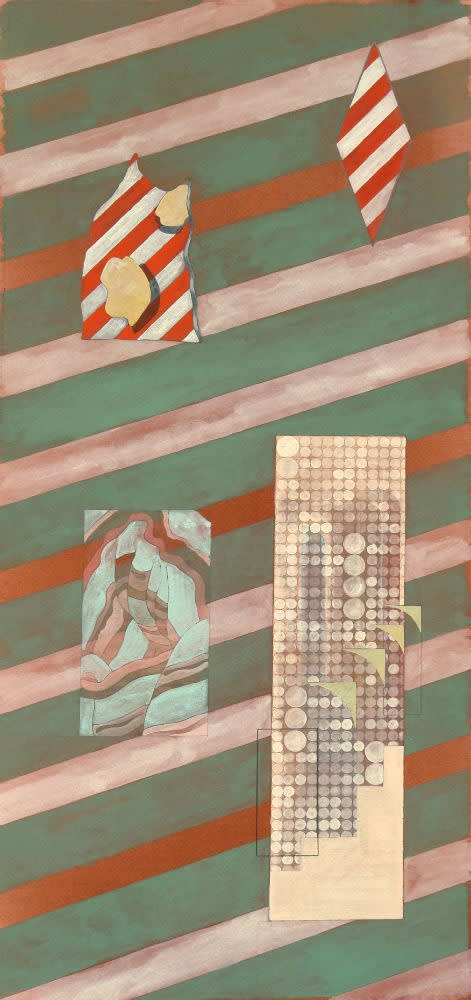 MATTHIAS SCHAAREMAN - NR 1611 - 2016 - GOUACHE ON PAPER - 90 X 41 CM