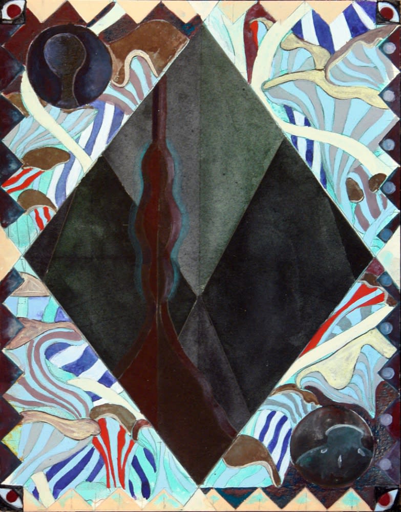 MATTHIAS SCHAAREMAN - NR 1708 - 2017 - GOUACHE ON PAPER - 20 X 25 CM