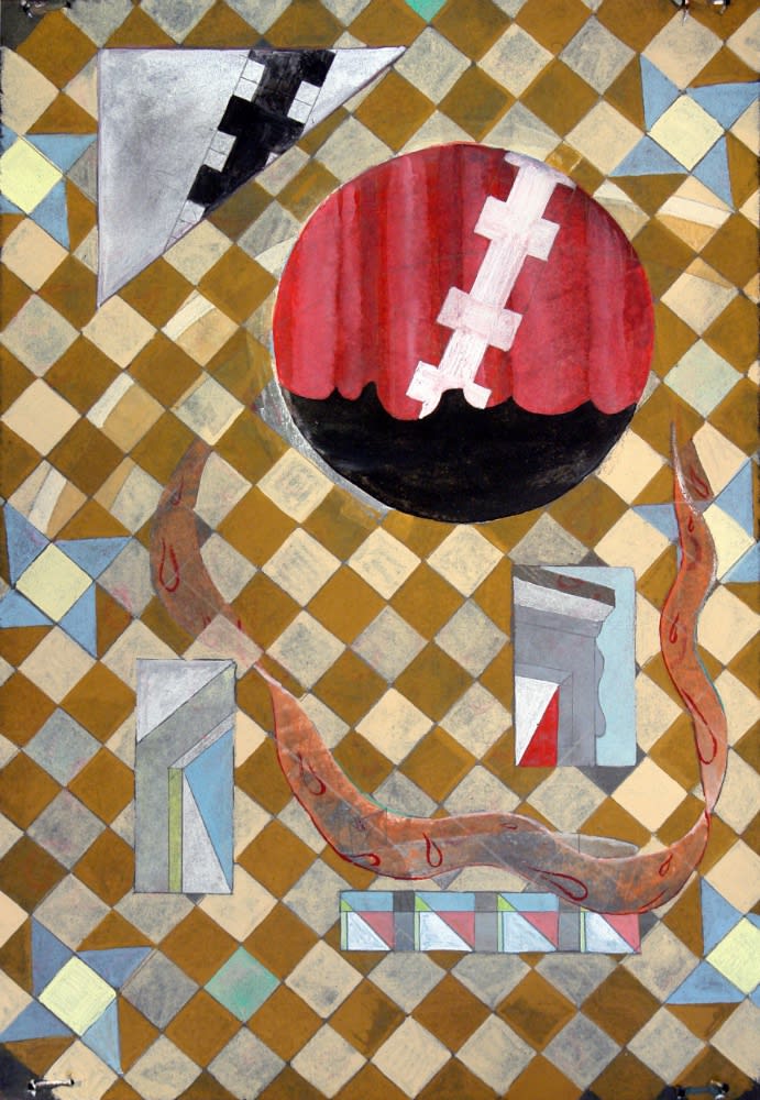 MATTHIAS SCHAAREMAN - NR 1801 - 2018 - GOUACHE ON PAPER - 27,5 X 19,5 CM