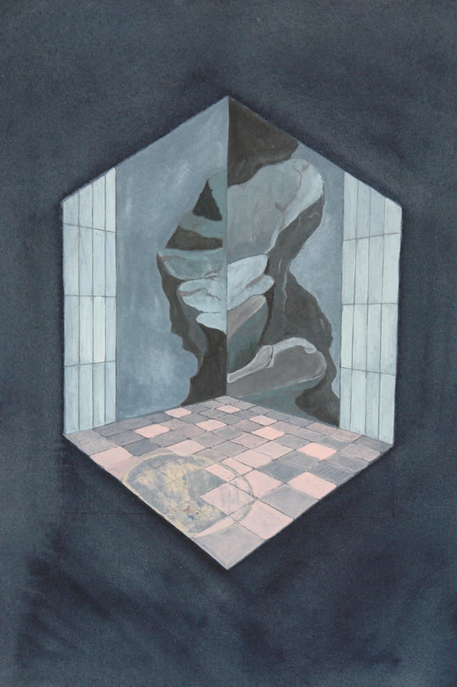 MATTHIAS SCHAAREMAN - NR 1509 - 2015 - GOUACHE ON PAPER - 25,5 X 17 CM