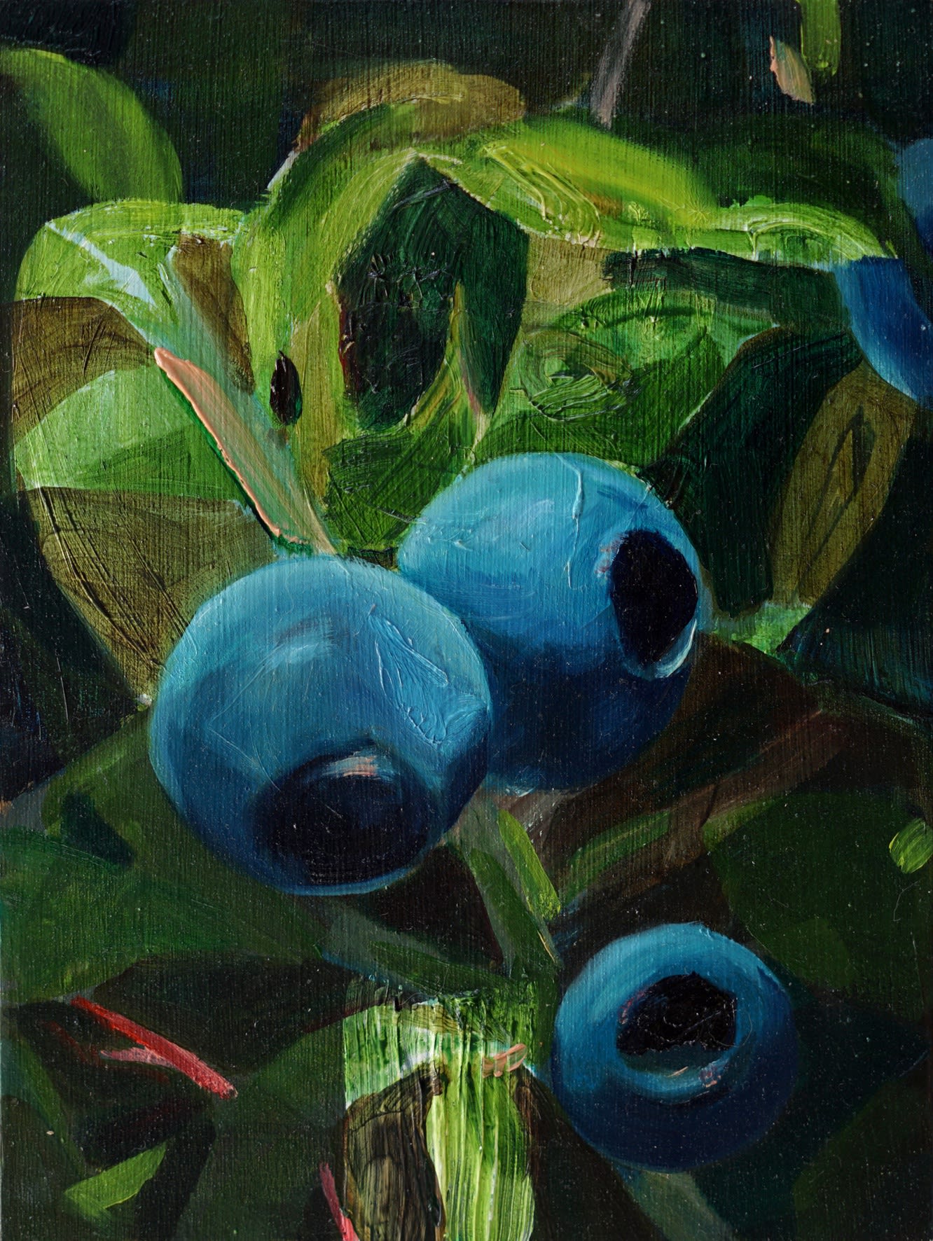 ANNA BITTERSOHL - IM SCHATTEN III - 2017 - OIL ON PANEL - 20 X 15 CM