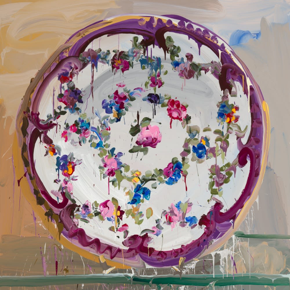 JAN DE VLIEGHER - SÈVRES PLATE 4 - 2017 - ACRYL ON LINEN - 200 X 200 CM