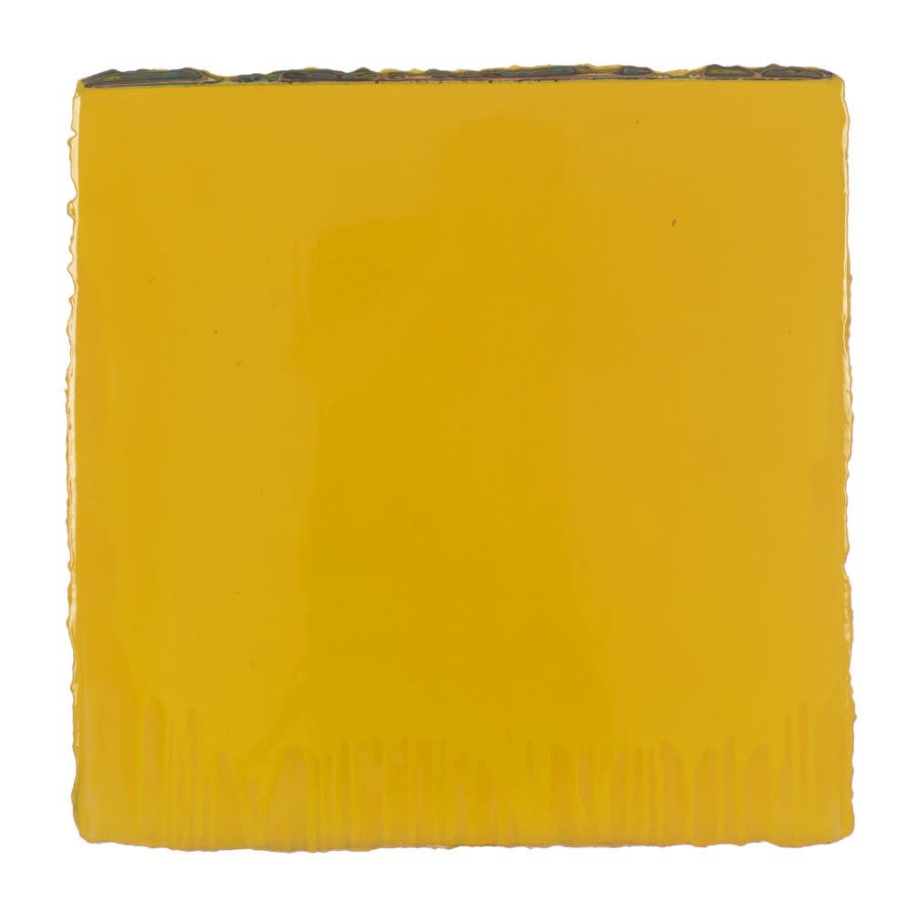 EMMANUEL BARCILON - UNTITLED - 2017 - VARNISH AND PIGMENT ON WOOD - 50 X 50 CM