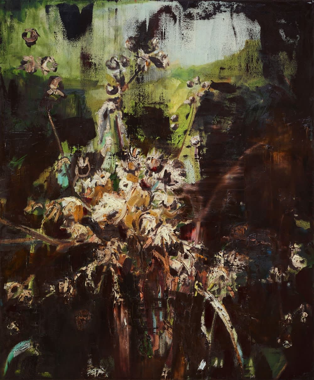 ANNA BITTERSOHL - VORANKÜNDIGUNG - 2017 - OIL ON CANVAS - 120 X 100 CM