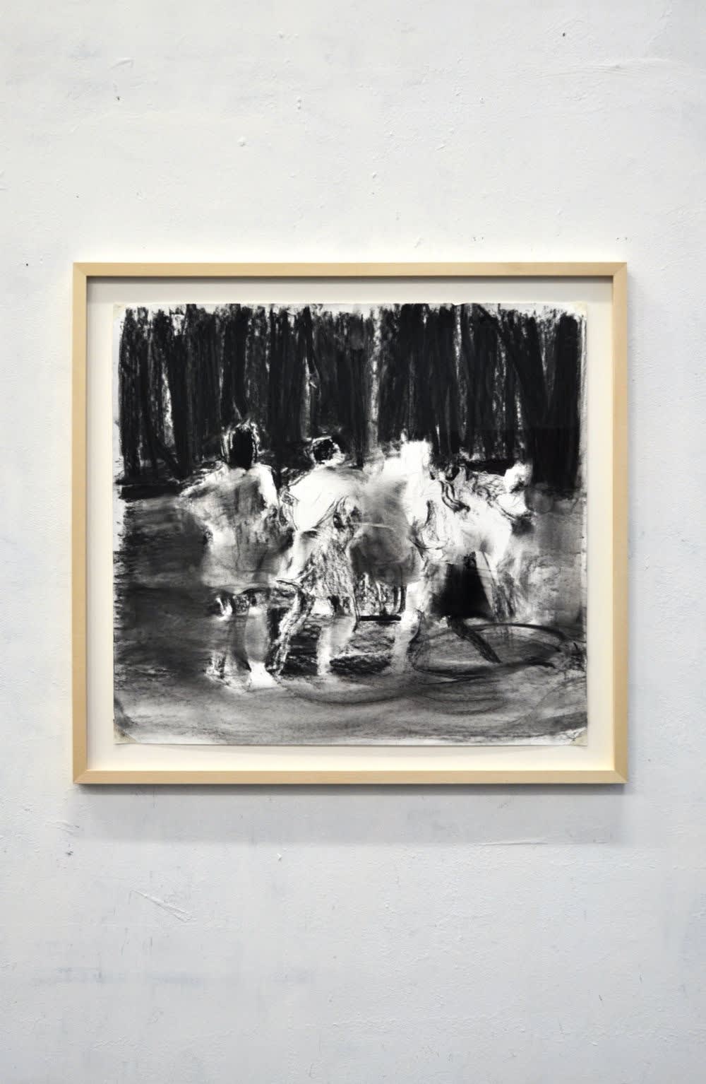 SEBASTIAN HOSU - DAYLIGHT - 2016 - CHARCOAL ON PAPER - 76 X 81 CM