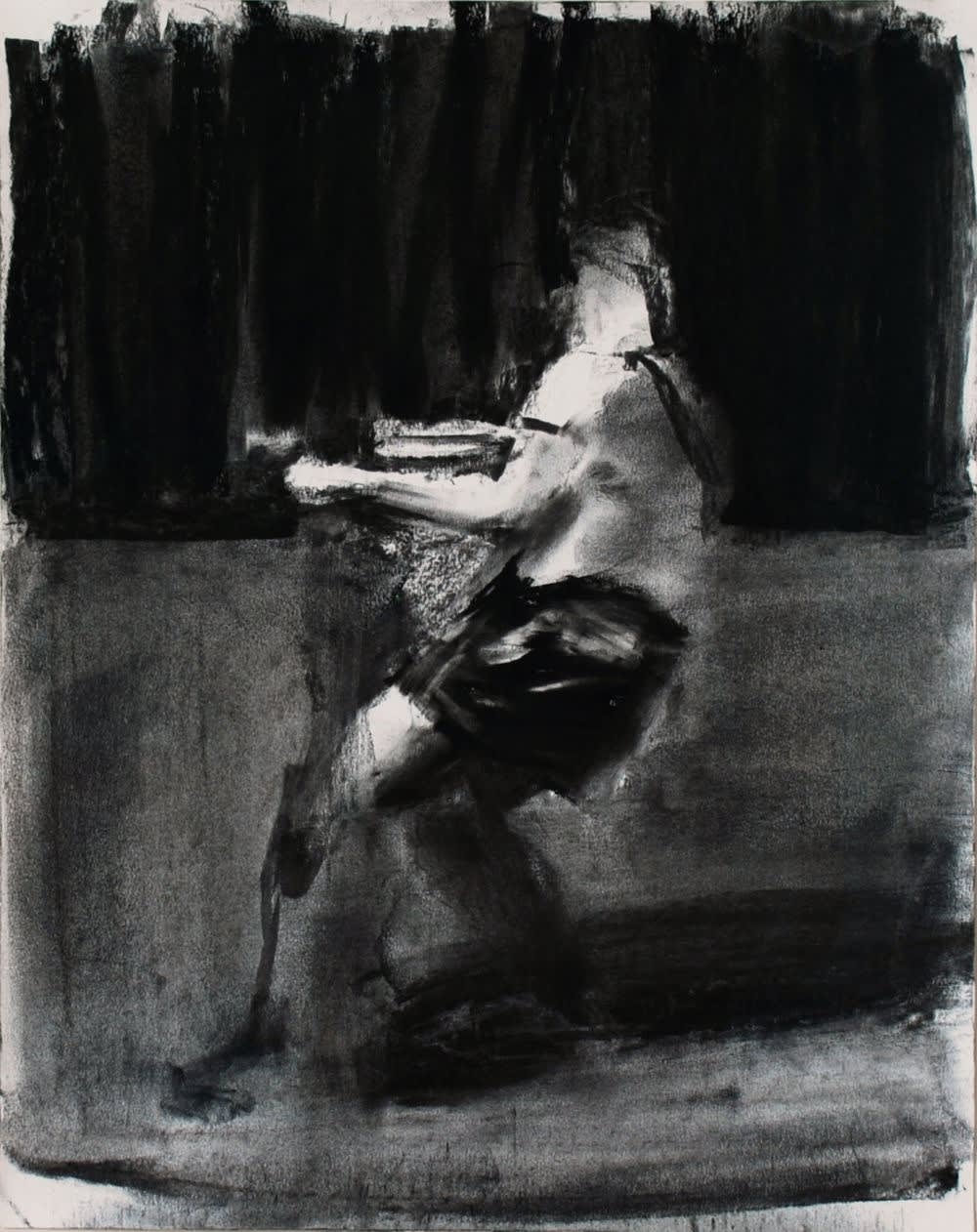 SEBASTIAN HOSU - FROM THE 'OUTSCAPE' SERIES - 2016 - CHARCOAL ON PAPER - 61 X 50 CM