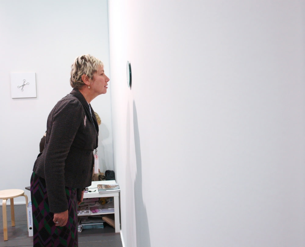 ROBERT BARTA - FALLING IN LOVE WITH YOU - 2007 - KONVEX MIRROR, ELECTRIC MAGNET, CONTROLLER, MOTION - DIMENSIONS VARIABLE