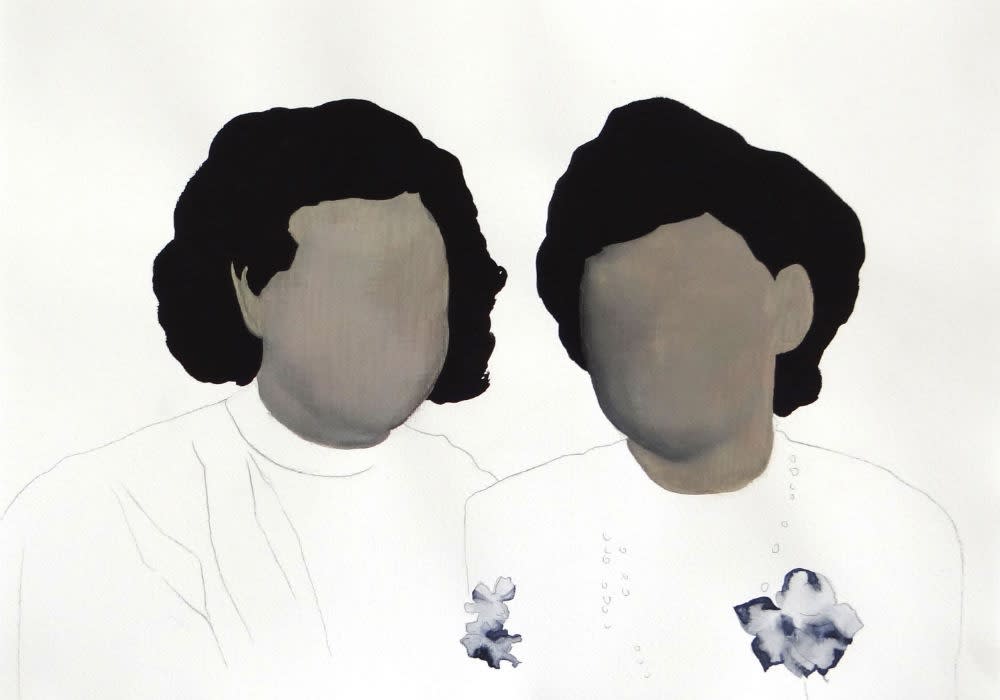 NATALIA OSSEF - THE SAME JOURNEY - 2016 - MIXED MEDIA ON PAPER - 43 X 31,5 CM