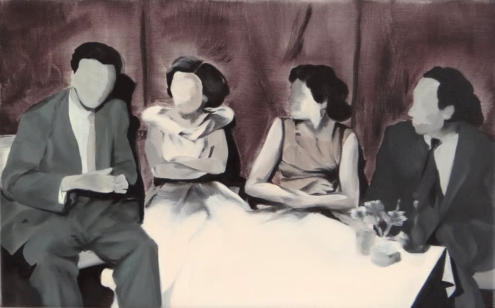 NATALIA OSSEF - THERE WAS NOBODY ELSE THERE - 2015 - OIL ON CANVAS - 25 X 40 CM