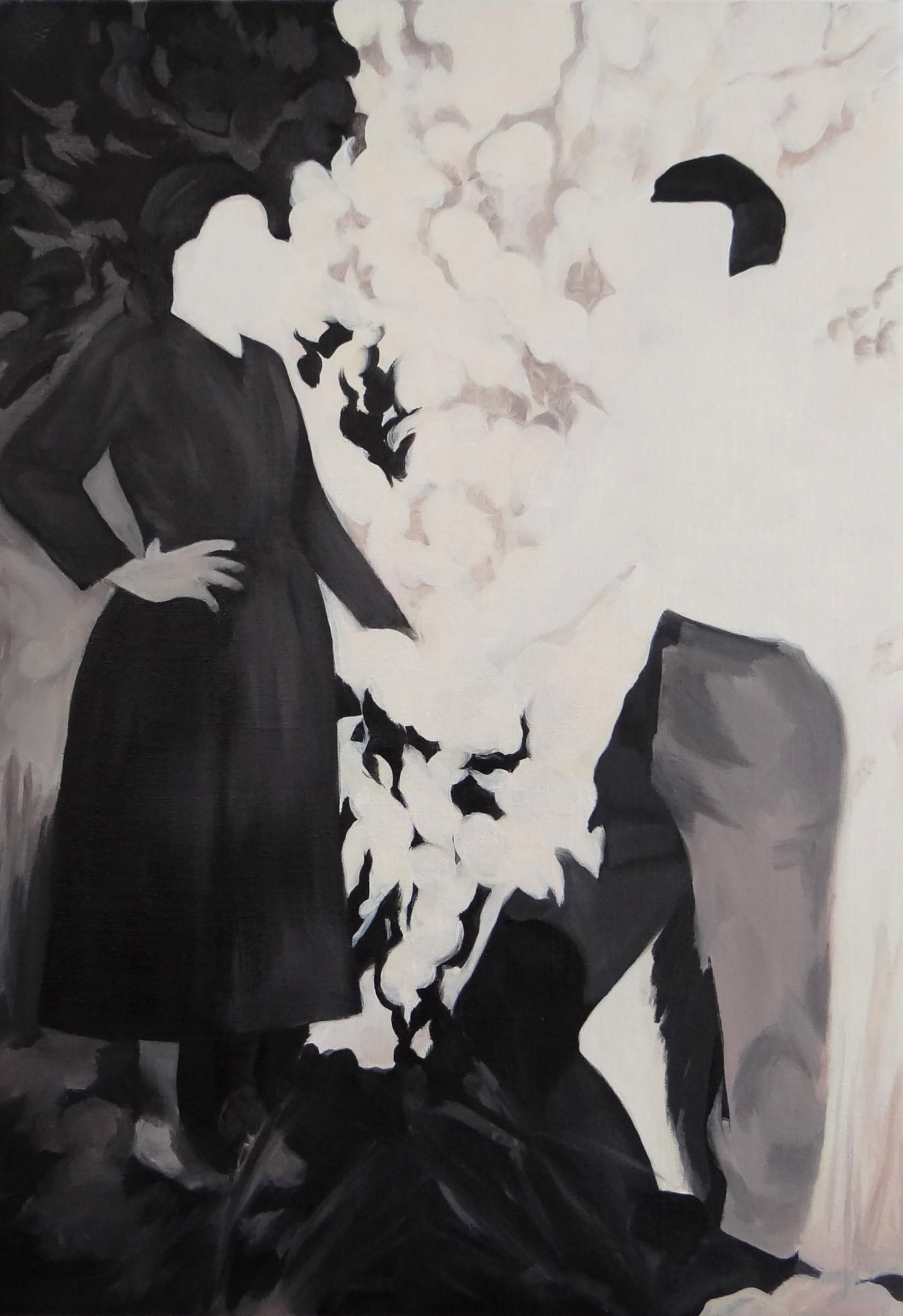 NATALIA OSSEF - NOT AT HOME - 2015 - OIL ON CANVAS - 50 X 35 CM