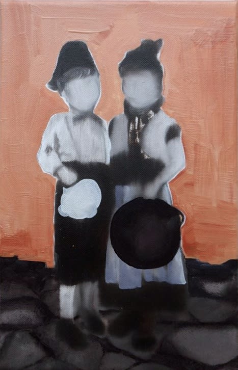 NATALIA OSSEF - THE DAY BEFORE - 2015 - OIL ON CANVAS - 30 X 18 CM