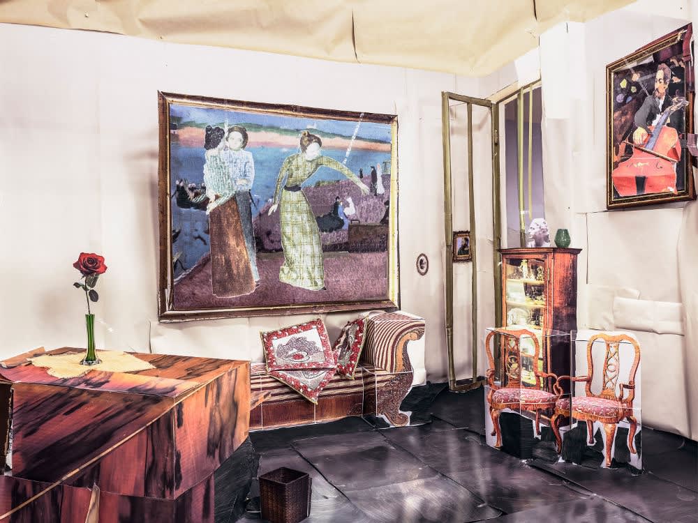 GEORG BR&Uuml;CKMANN - KUNDMANNGASSE 19 - 03 - BIBLIOTHEK - 2015 - C-PRINT ON DIBOND - 105 X 140 CM (EDITION 3 + 2 A.P.)