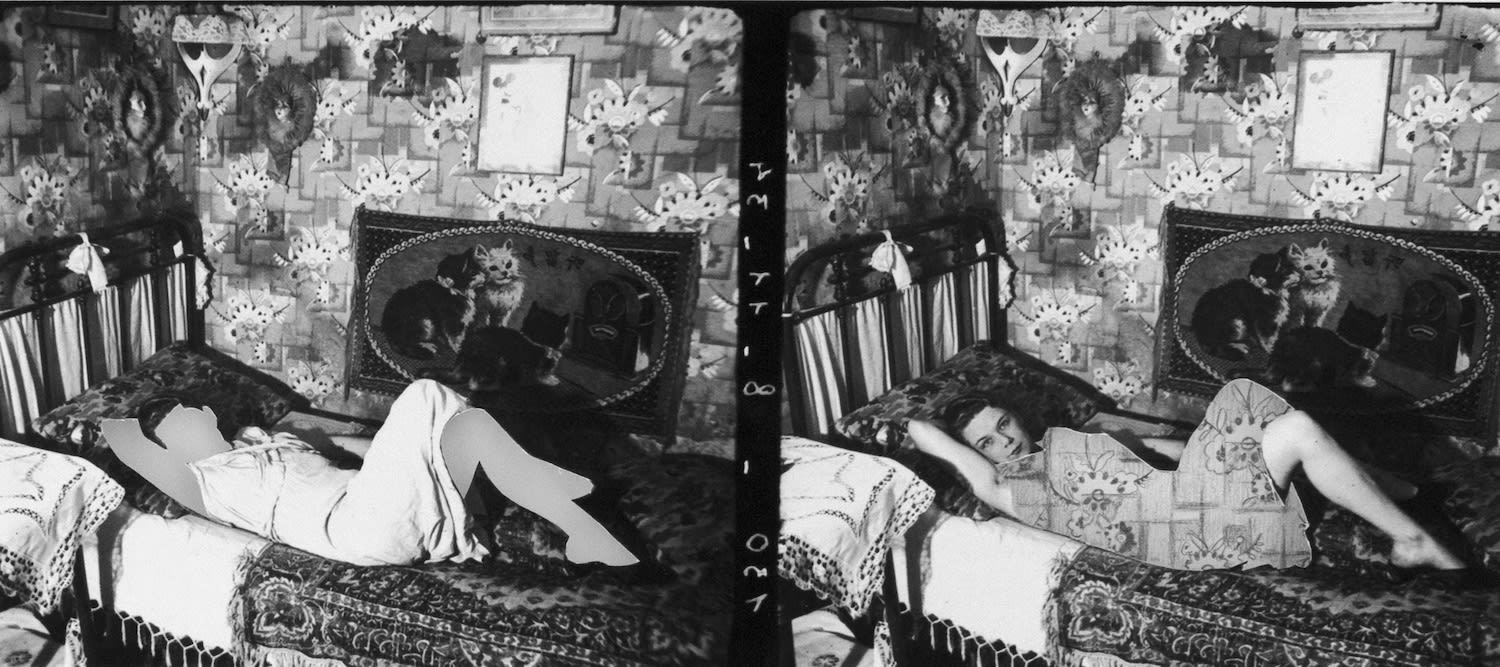 Yesmine Ben Khelil, Une femme, papier peint (II), 2015