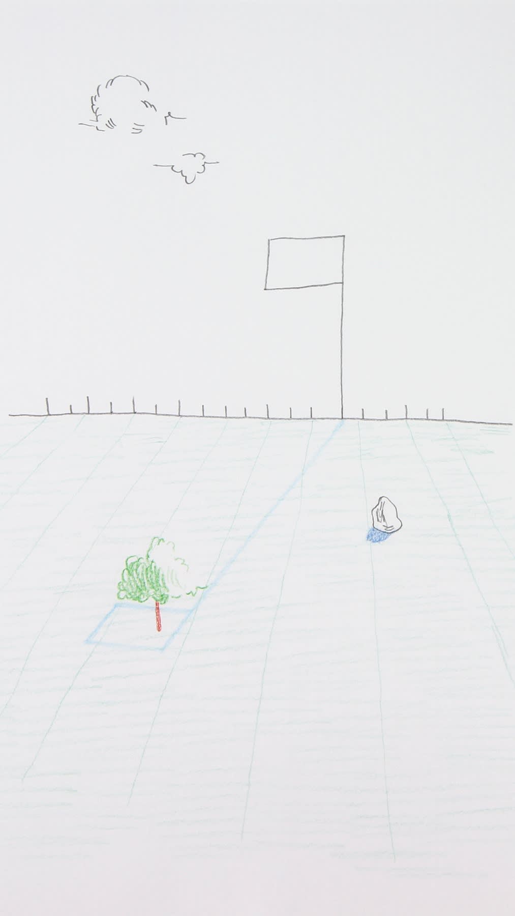 Massinissa Selmani, A flag, a tree and an empty shadow, 2022