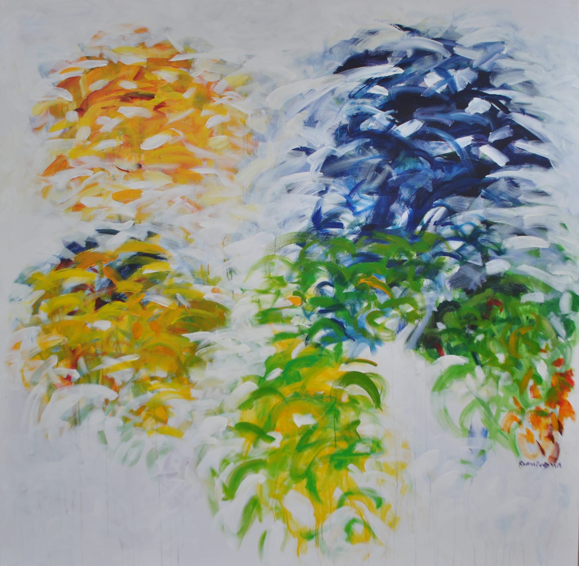 Ruwan Prasanna Landscape III, 2013 Acrylic on canvas 182 x 182 cm 71 5/8 x 71 5/8 in