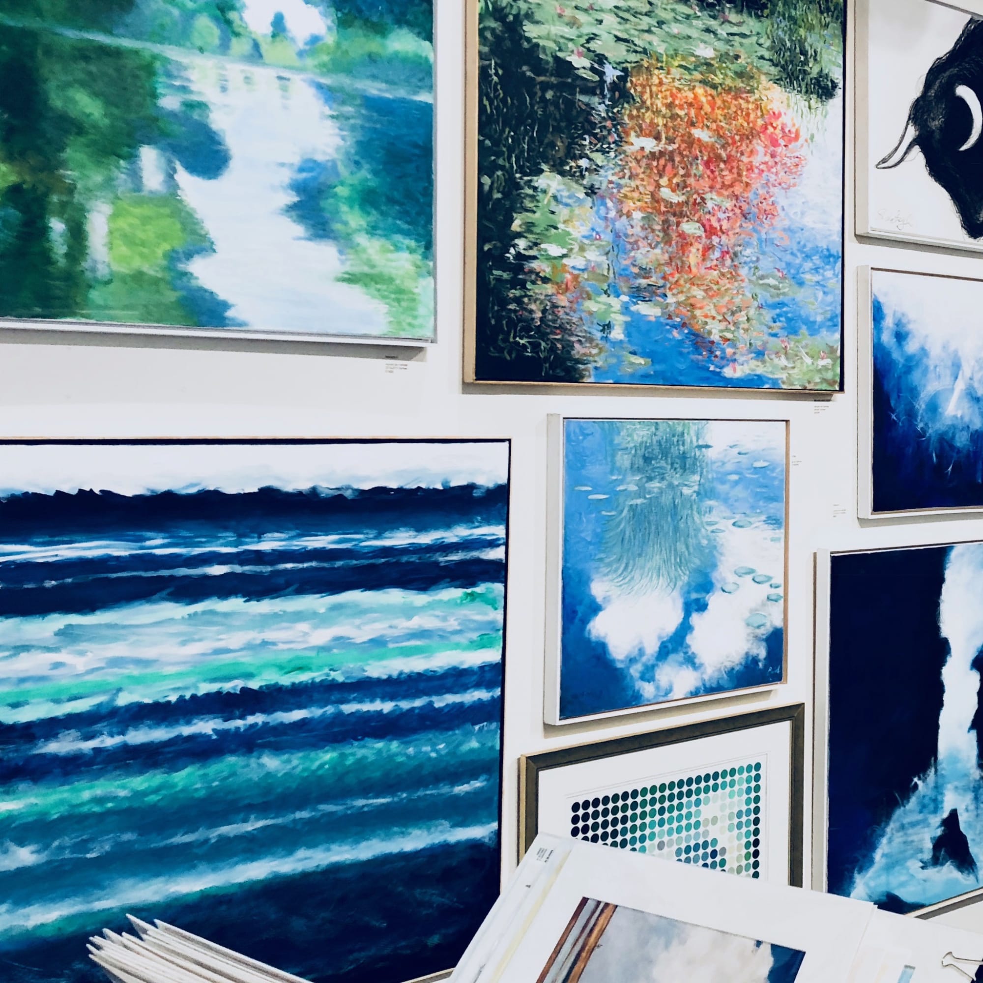 paintings, gallery and abstract art