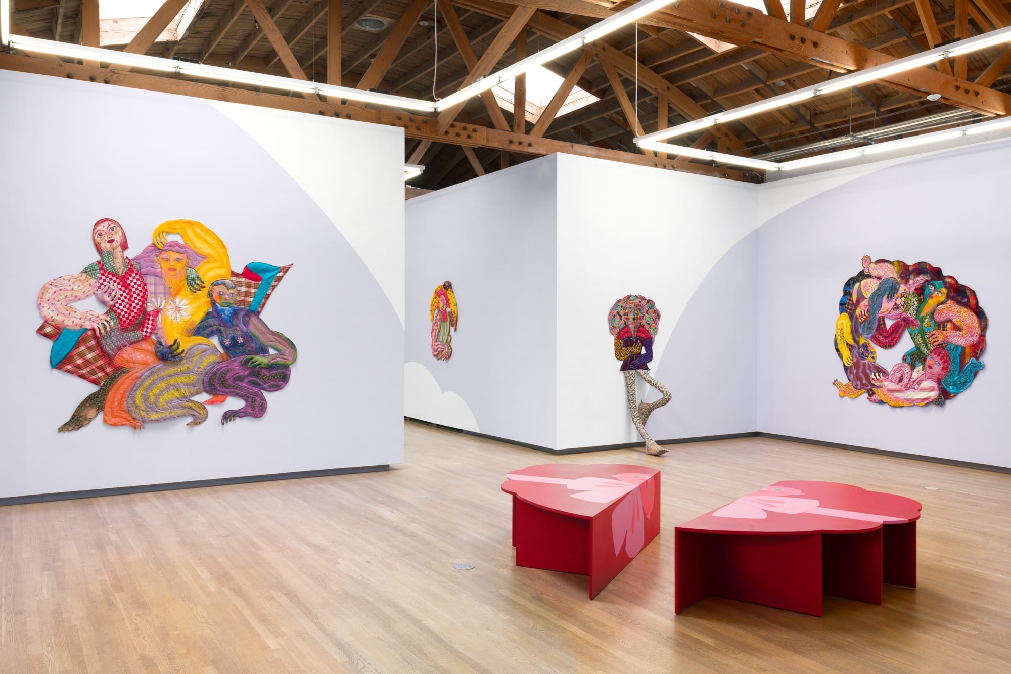 Installation view, Maria A. Guzmán Capron, Pura Mentira, Shulamit Nazarian, Los Angeles, CA, May 27 – July 1, 2023.