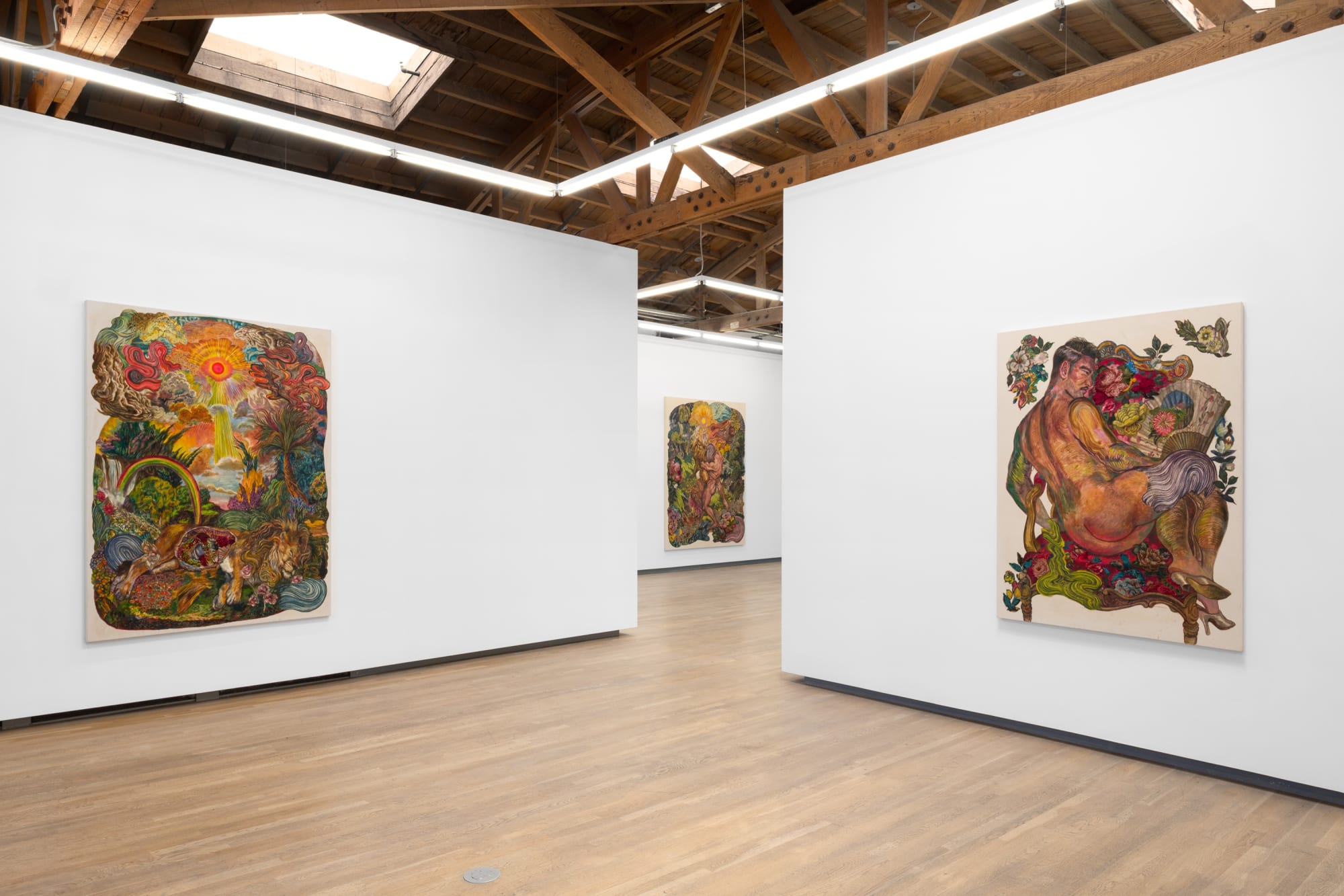 Installation view, Ken Gun Min: Sweet Discipline from Koreatown, Shulamit Nazarian, Los Angeles, November 11–December 20, 2023.