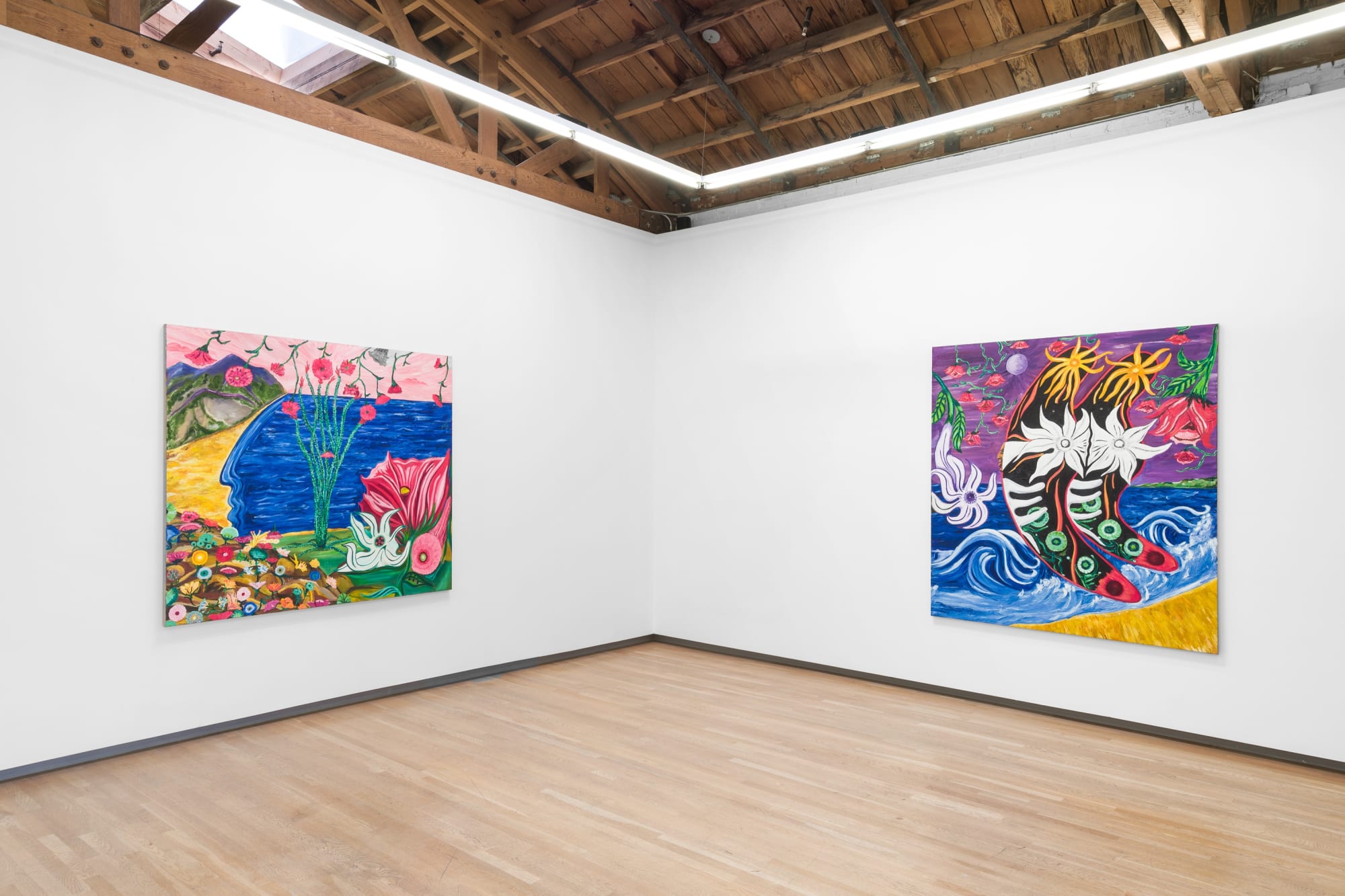 Installation view, Daniel Gibson: Valley of the Moon, Shulamit Nazarian, Los Angeles, November 13, 2021 – January 8, 2022.