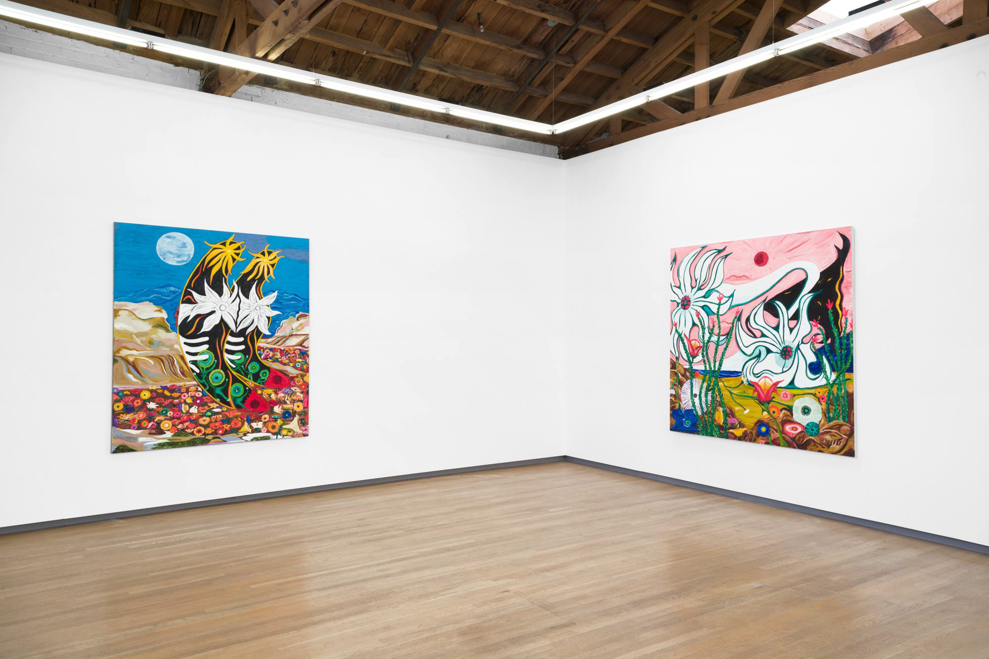 Installation view, Daniel Gibson: Valley of the Moon, Shulamit Nazarian, Los Angeles, November 13, 2021 – January 8, 2022.