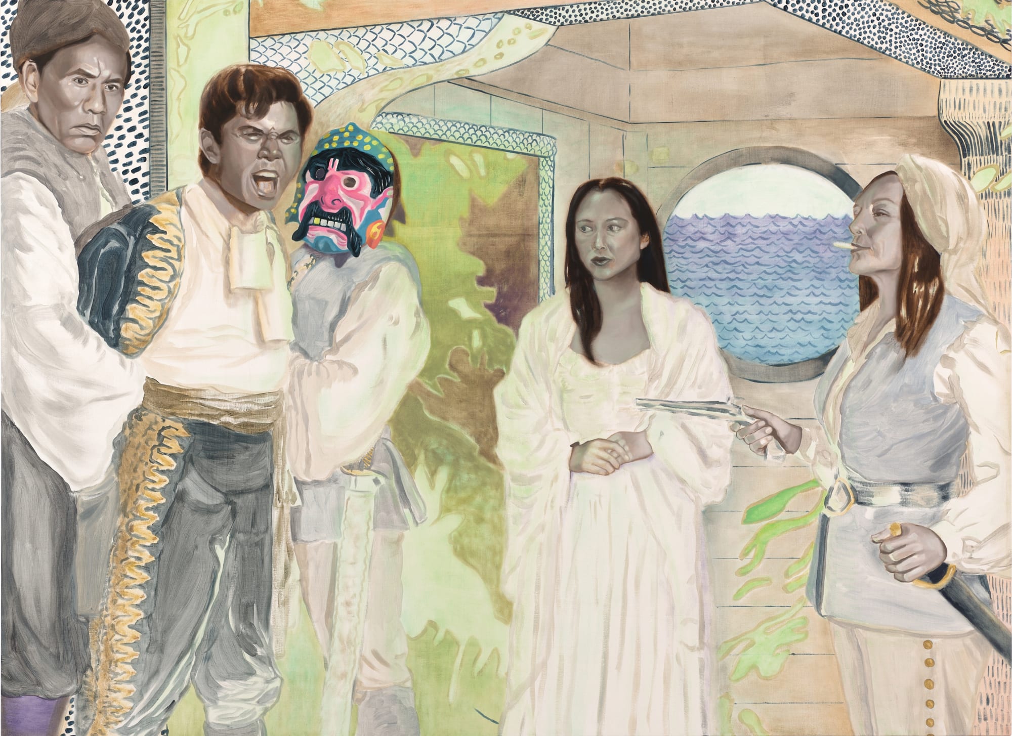 Katie Dorame, Mutiny Bound - Tantoo, Wes, Lou & Irene, 2017