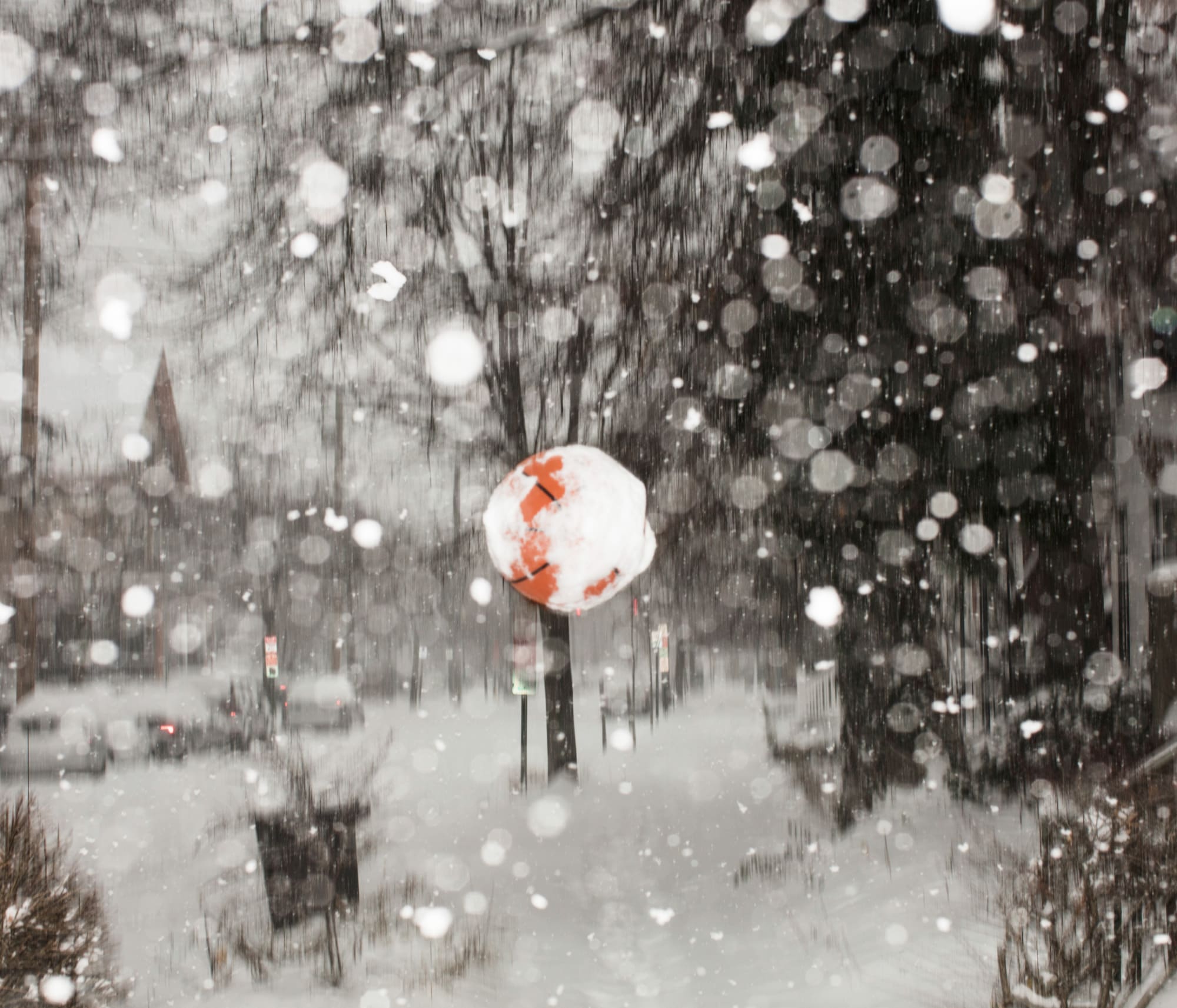 Walker Olesen, Big Orange Snowflake (Basketball), 2017