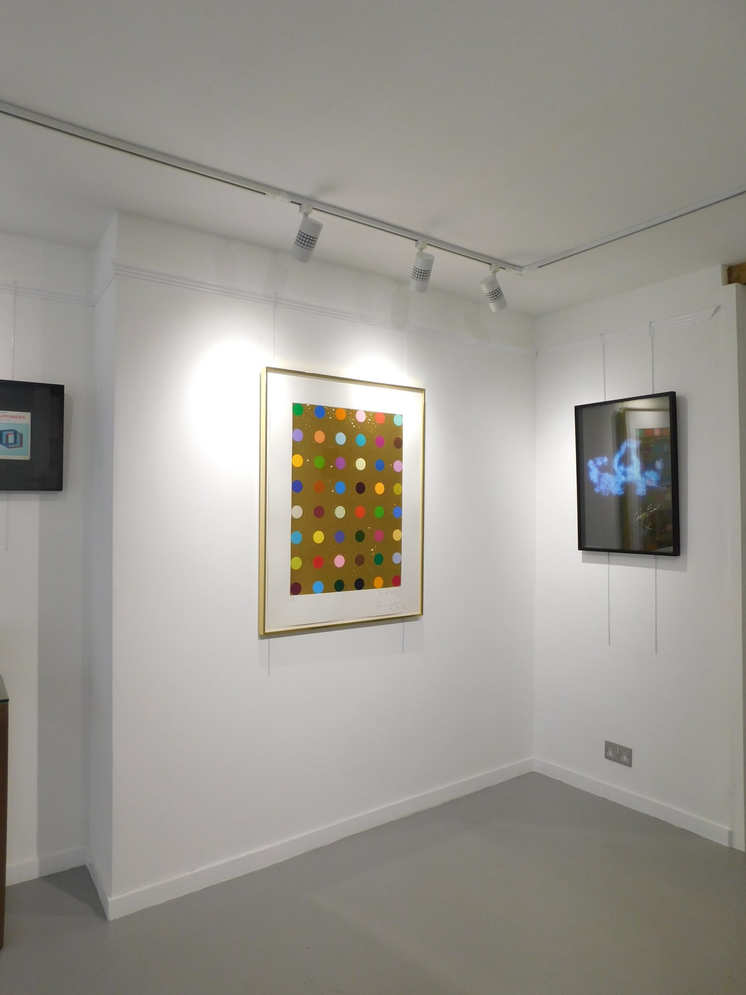 Manor-Gallery-Exeter-Topsham--Damien-Hirst-Aurous-Iodide-Gold-Spot-Painting