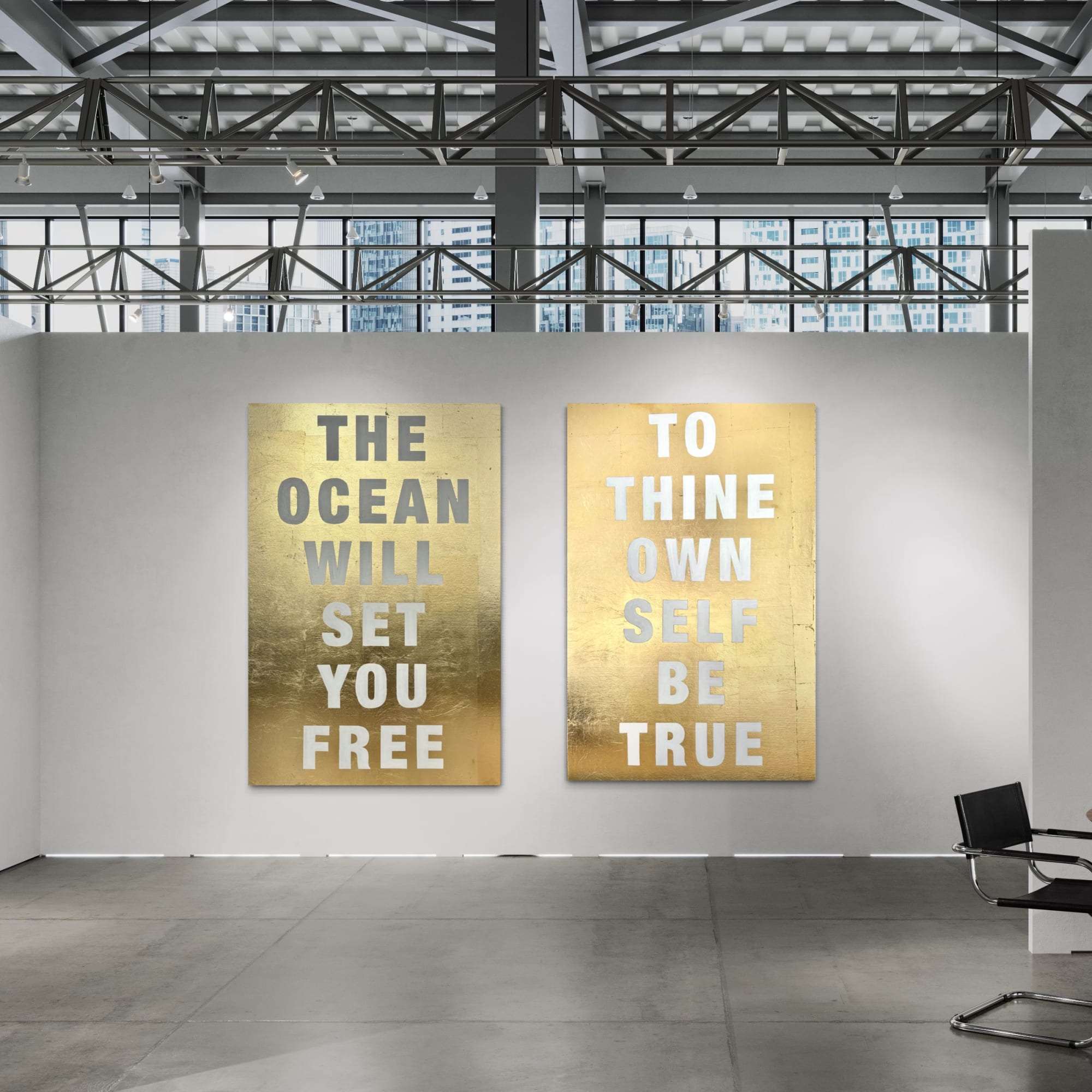 Manor-Gallery-Exeter-Topsham-Devon-Gold-Leaf-Artworks-Bella-Wild