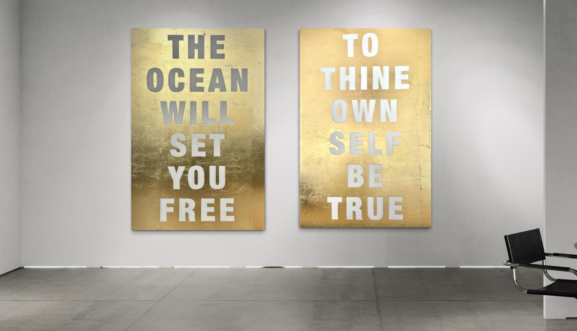 Exeter-Art-Gallery-Manor-Gallery-Topsham-Gold-Contemporary-Paintings-Harland-Miller-James-McQueen