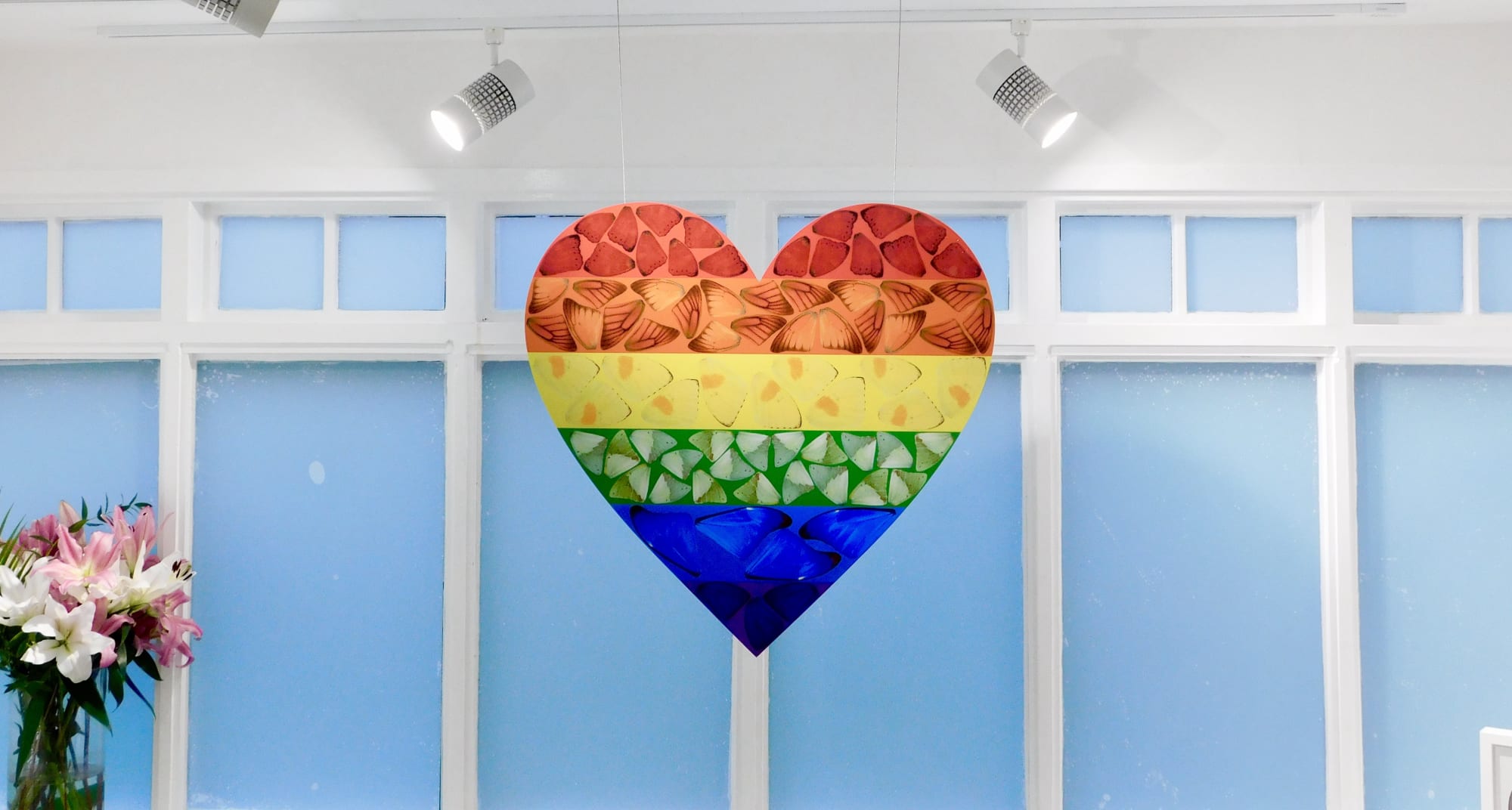 Exeter-Contemporary-Art-Manor-Gallery-Topsham-Damien-Hirst-Rainbow-Heart