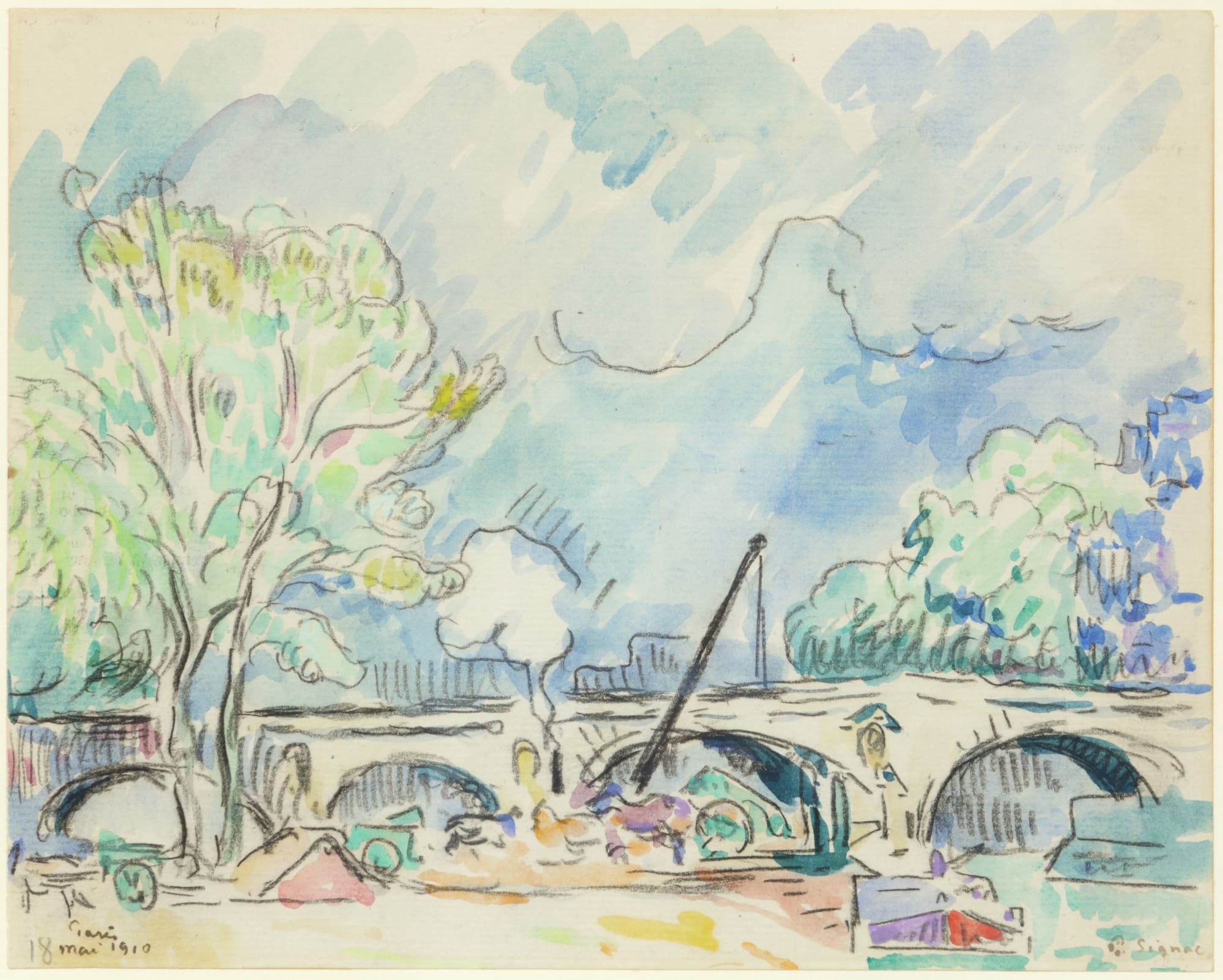 Paul Signac, Paris, Pont Marie , 1910