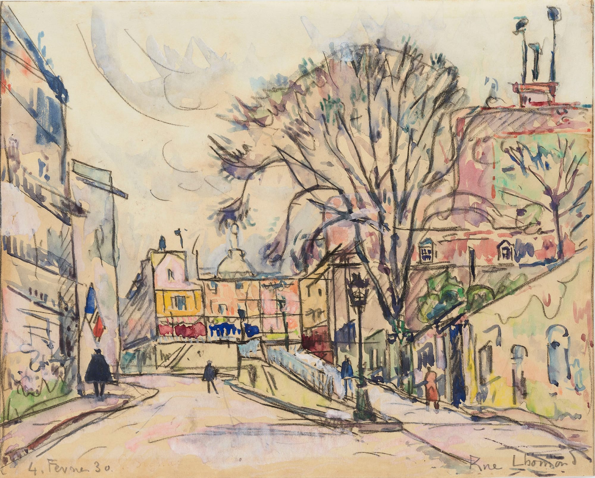 Paul Signac, Rue Lhomond, Paris, 1930