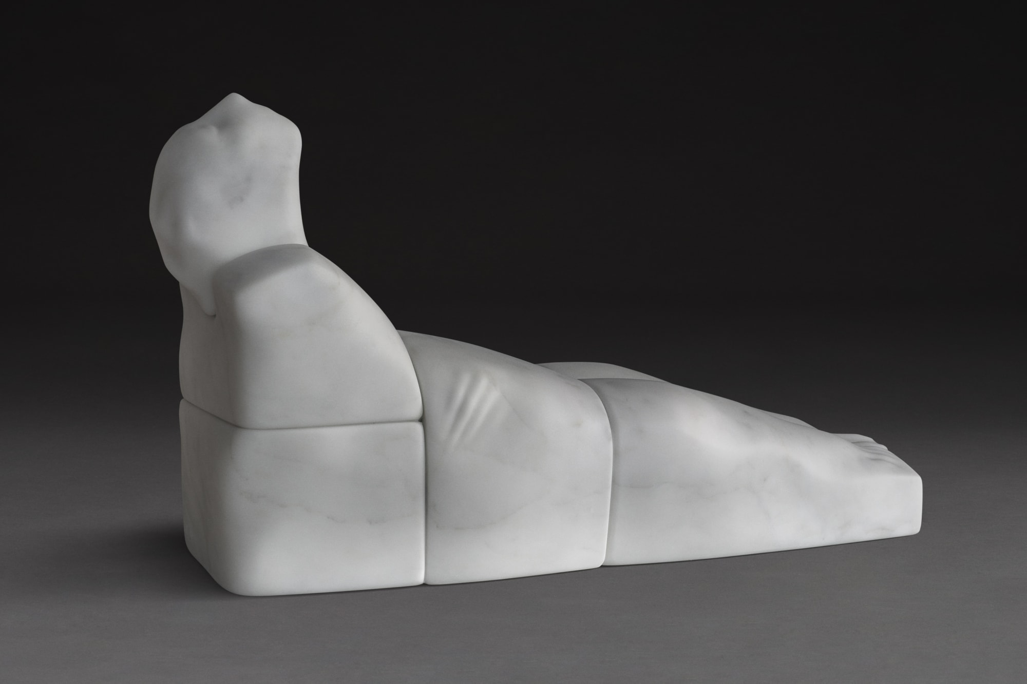 Before Sunrise, White Statuary - Marble of Carrara, 28 x 83 x 48 cm, 2017