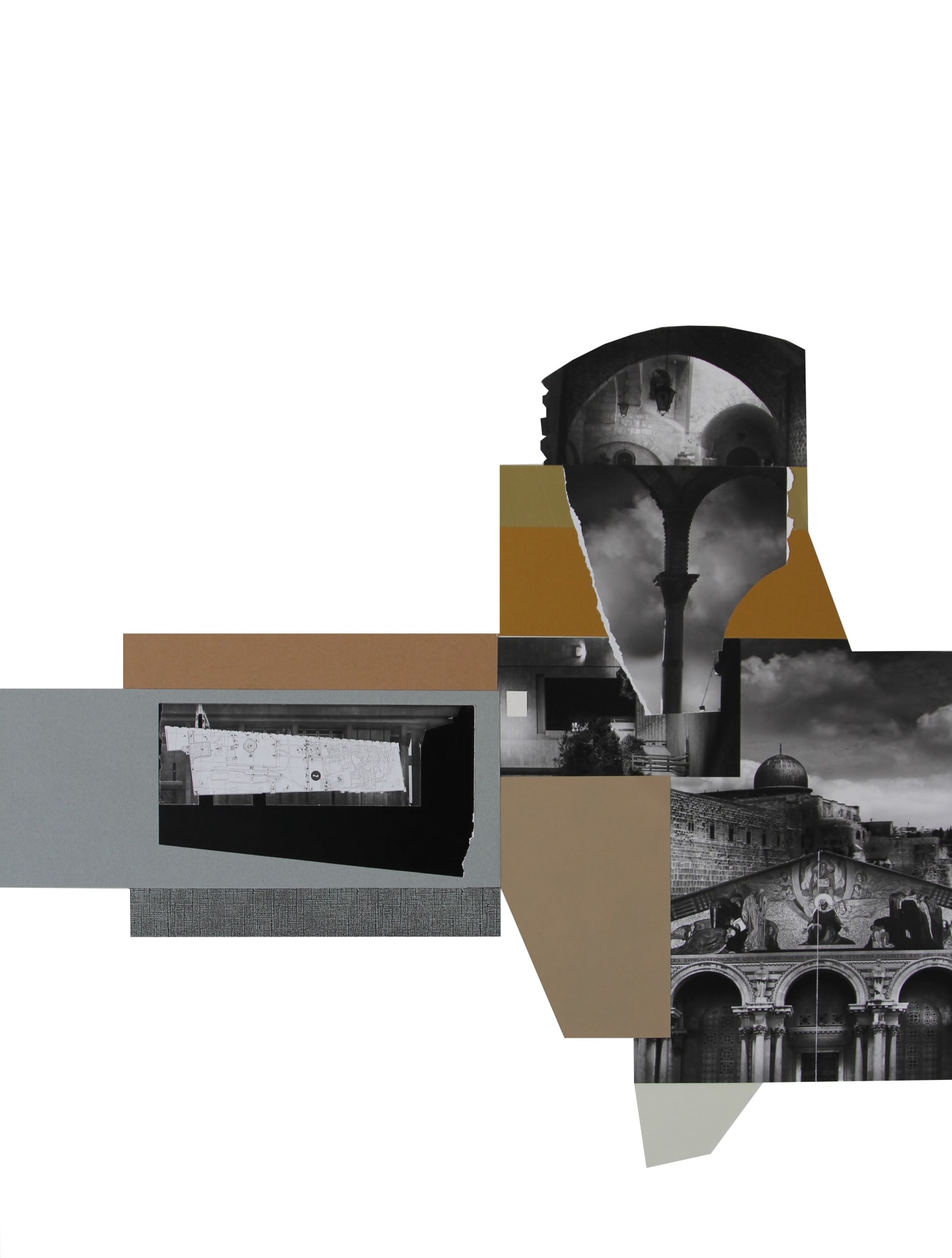 Power does not defeat memory “Jerusalem”1# C-Print Archival Photography Collage on fine art paper. 105 x 80 2017