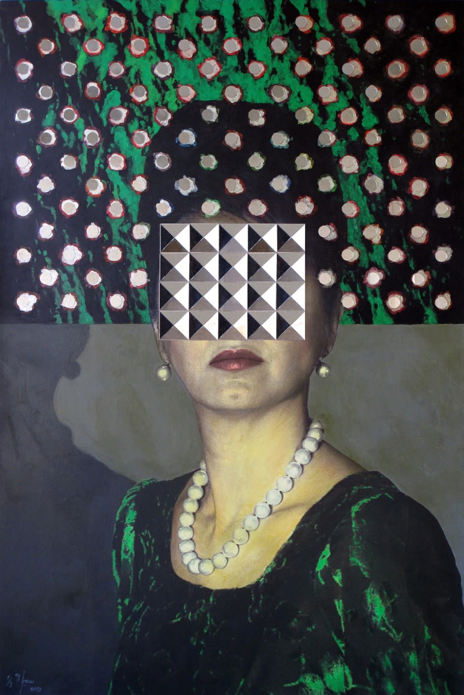 MY Self- Portrait? series - digital print, acrylic & mirror on board- 120x80 cm- edition 1 of 3- 2013.