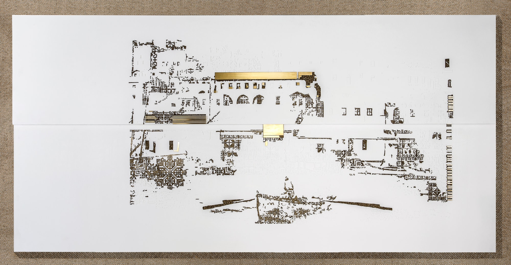 Jaffa, 2015 Industrial marble with brass W:275cm x L:137cm