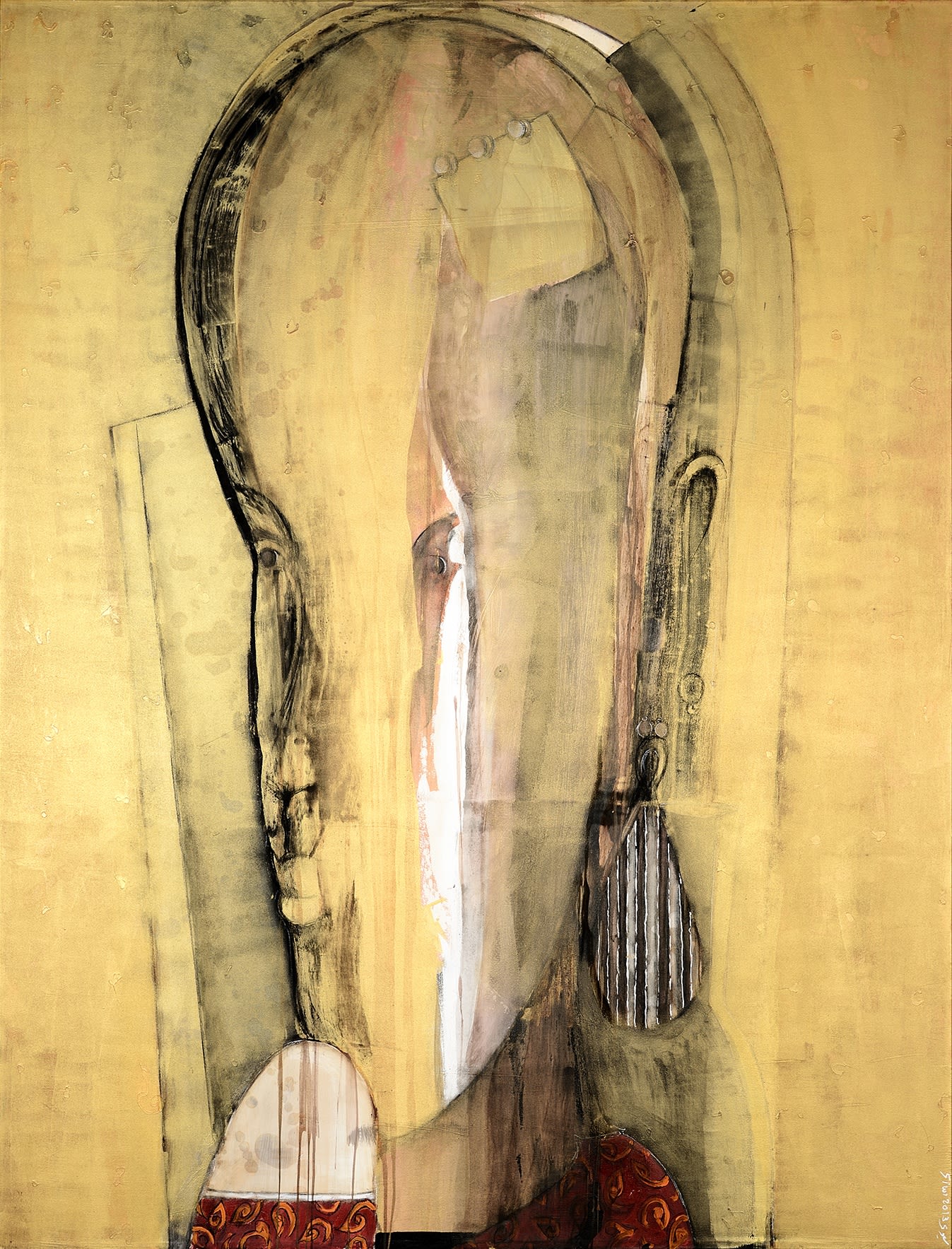 Untitled (Panel 3) Mix Media Canvas, 220 x 170, 2013