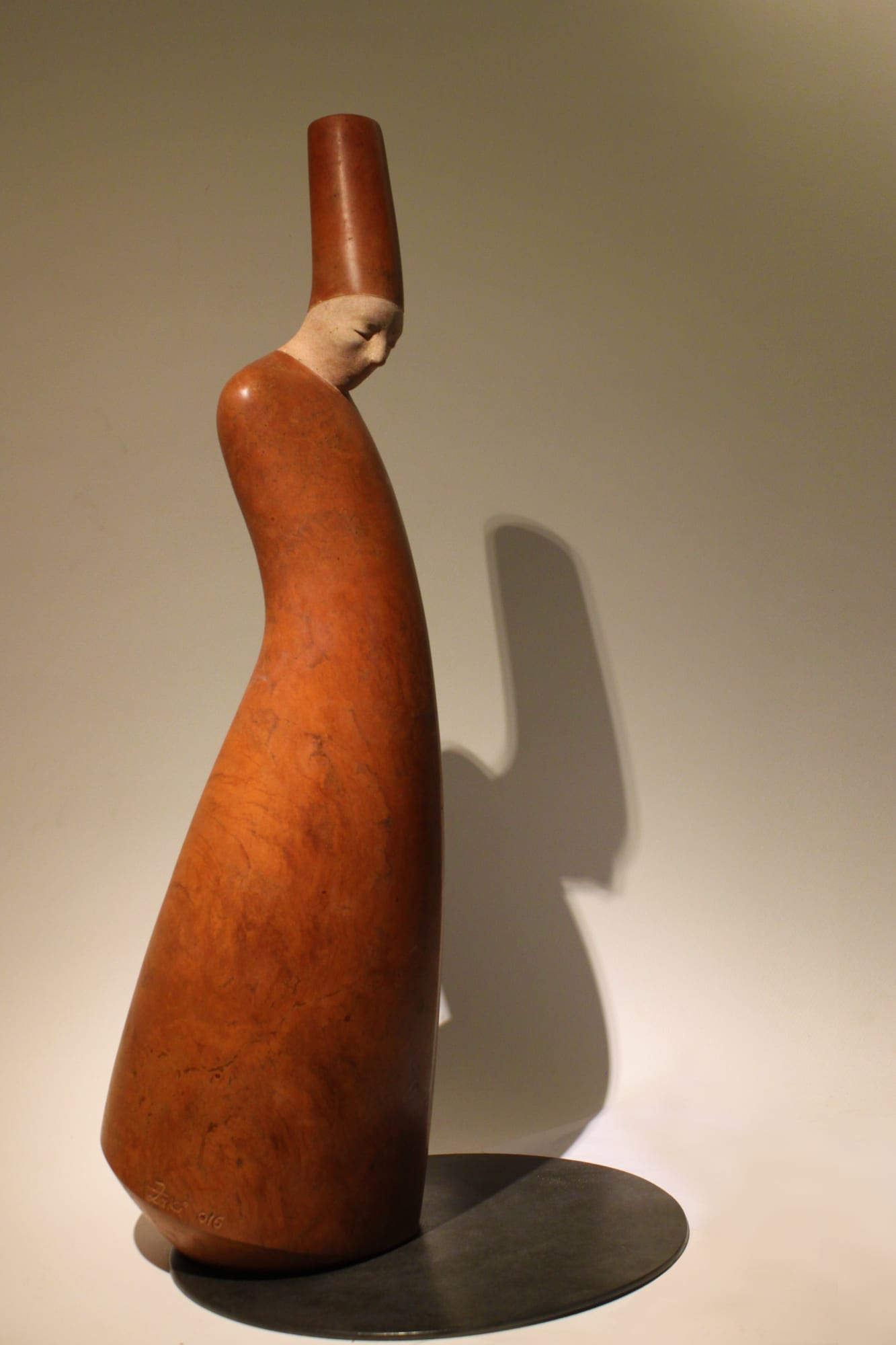 Kairawan Summer, 2016, Red Persian Travertine Marble, 26x25x76cm